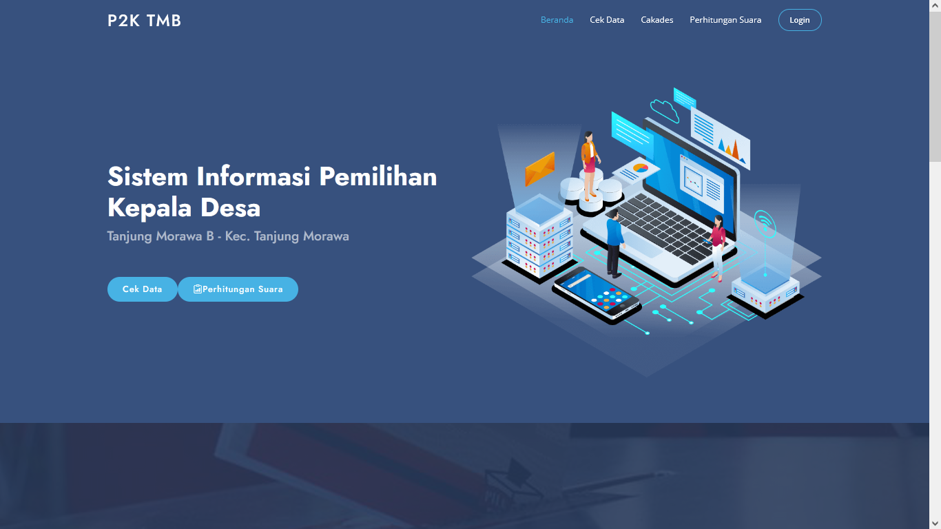 Sistem Informasi Pemilihan Kepala Desa - Portfolio Website Jogja