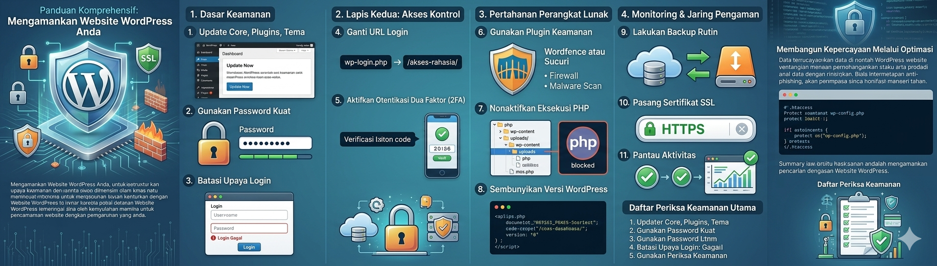 Panduan Komprehensif: Mengamankan Website WordPress dari Serangan Hacker - Tutorial Detail