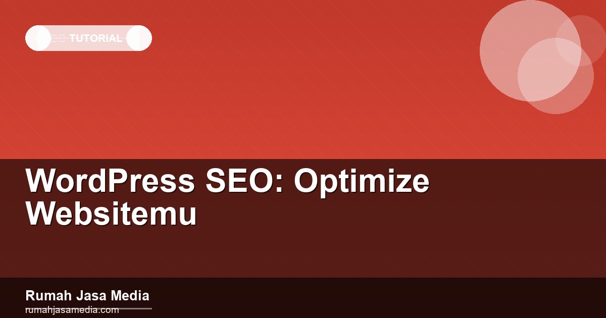 WordPress SEO: Optimize Websitemu